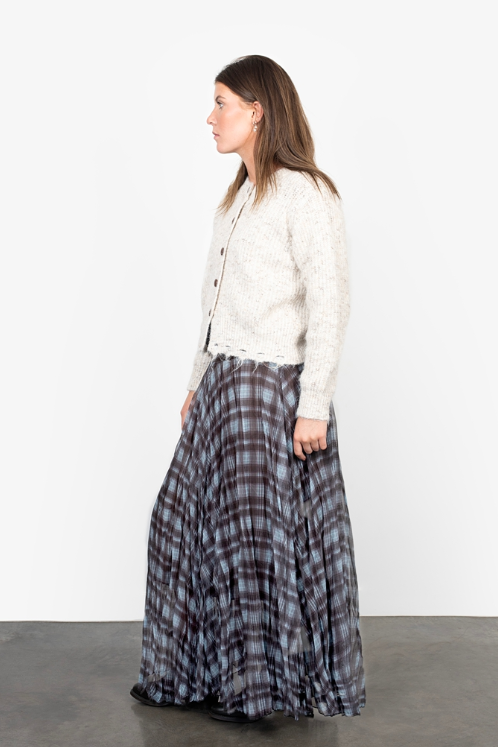 Antler Plaid Skirt