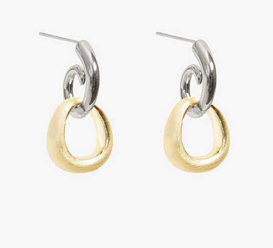 Antler Contrast Drop Earring