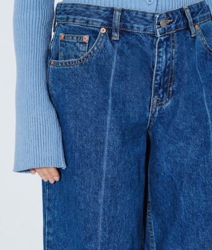 Dr. Denim Hill Low Relaxed Jeans Crease