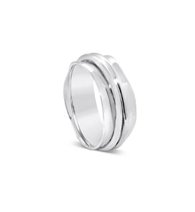 Stones & Silver Spin Ring 9mm