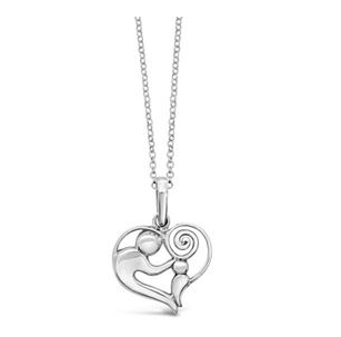 Stones & Silver Mother Child Necklace