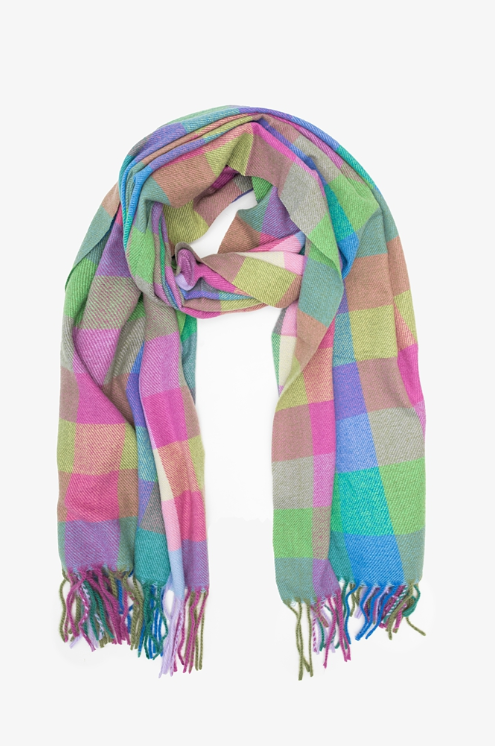 Antler Confetti Check Scarf