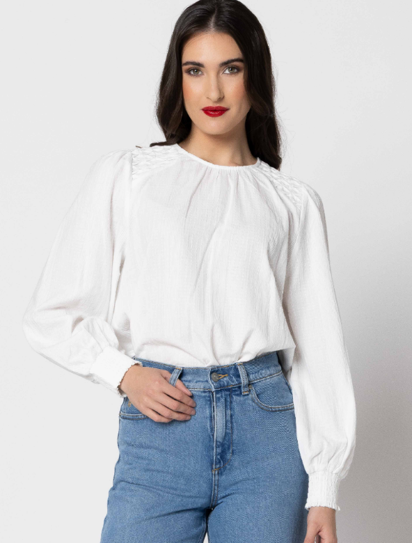 Seeking Lola Honey Combe Blouse