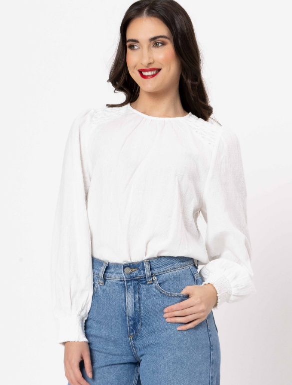 Seeking Lola Honey Combe Blouse
