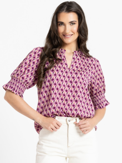 Seeking Lola Movement SS Blouse