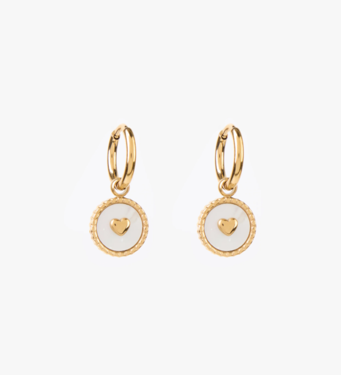 Stella & Gemma Earrings Pendent Mini Heart