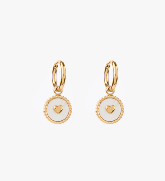 Stella & Gemma Earrings Pendent Mini Heart