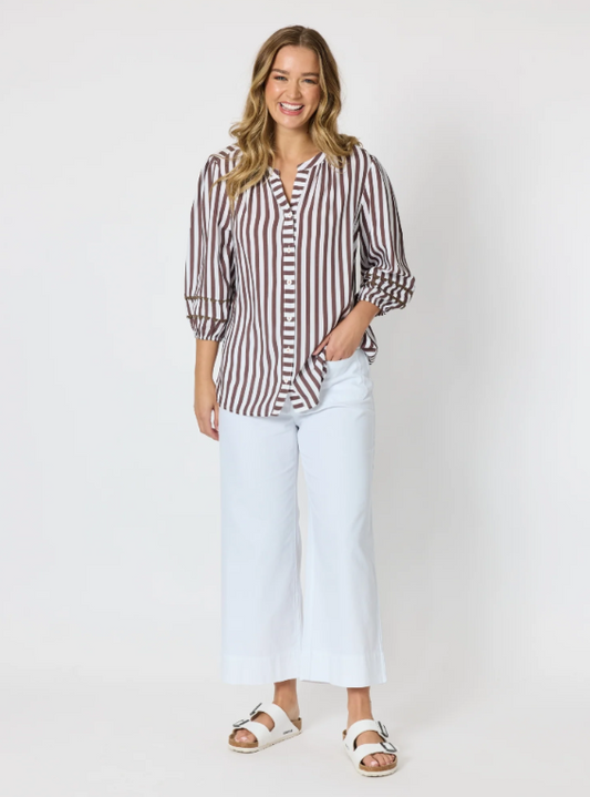 Threadz Montecito Stripe Top
