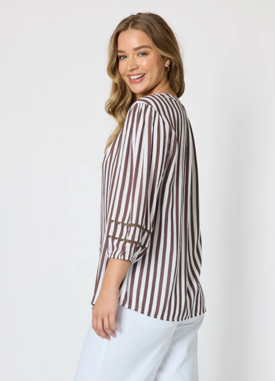 Threadz Montecito Stripe Top