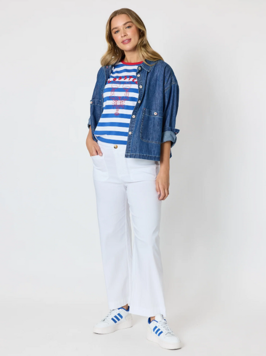 Threadz Coast Crop Denim Jacket