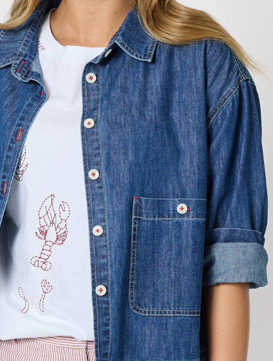 Threadz Coast Crop Denim Jacket