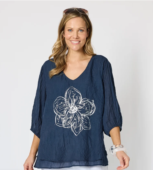 Clarity Camellia Top