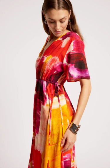 Eb & Ive Palerma Tie Maxi Dress