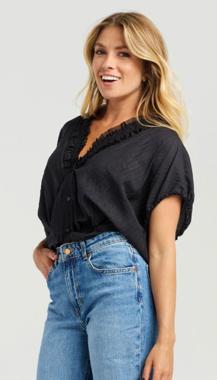 NMBR Rose Fern Top