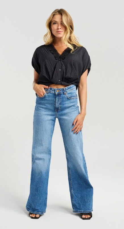 NMBR Rose Fern Top