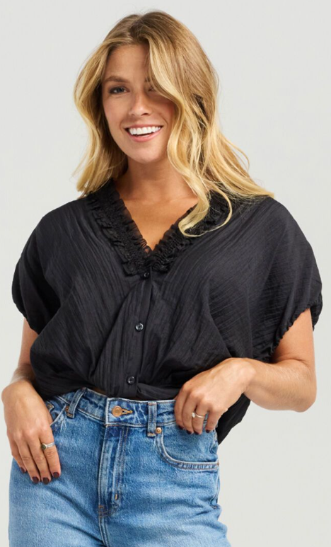 NMBR Rose Fern Top