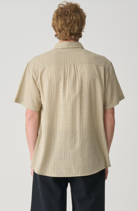 S-Double Stock Check Classic S/S Shirt