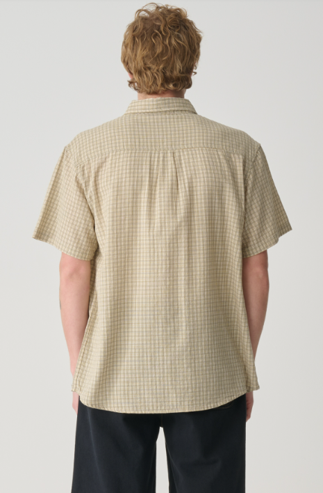 S-DOUBLE Stock Check Classic S/S Shirt
