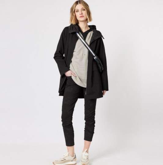 Clarity Ponti Ruched Longline Jacket