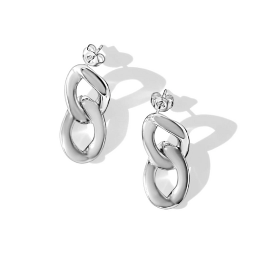 Fabuleux Vous SS Double Link Earrings
