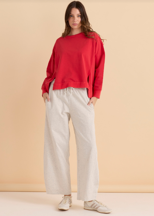 Betty Basics Barrel Leg Sweatpant