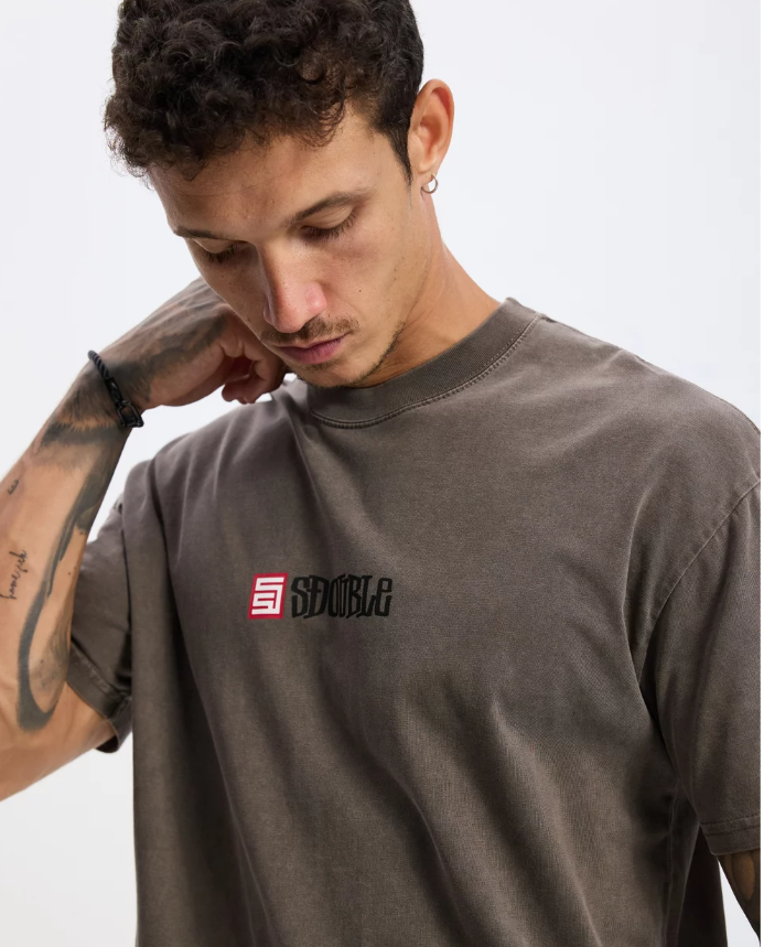 S-Double S Cube Mid Block SS Tee