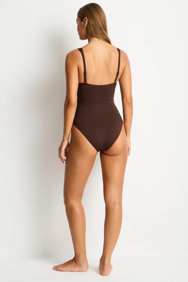 Sea Level Essentials Edit Spliced One Piece Swimwear