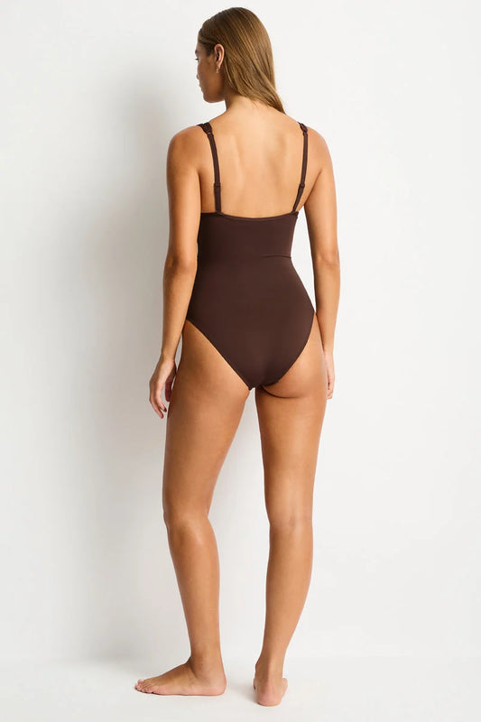 Sea Level Essentials Edit Spliced One Piece Swimwear
