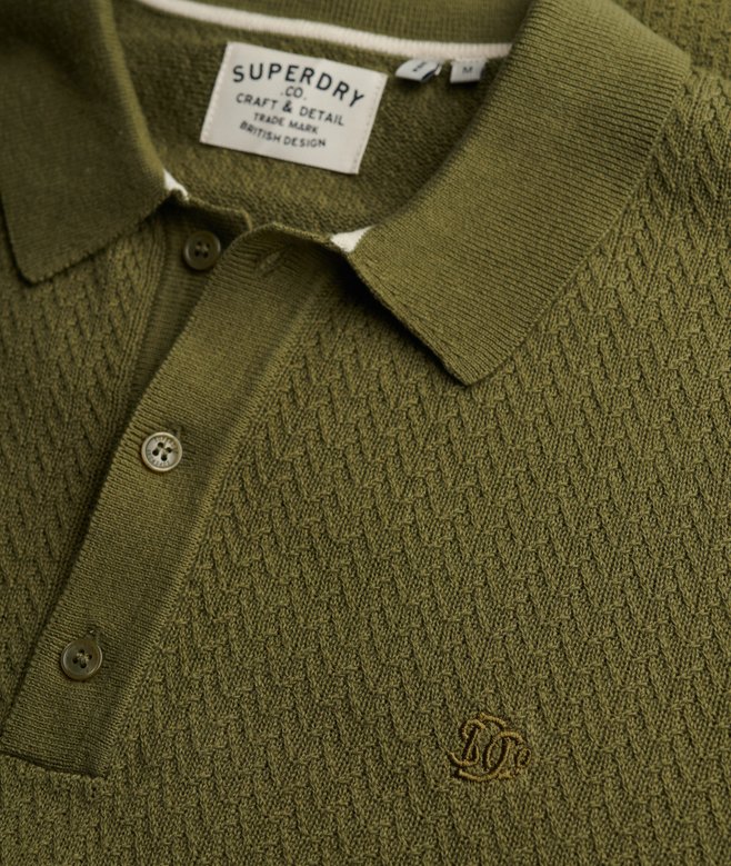 Superdry Knitted Textures S/S Polo
