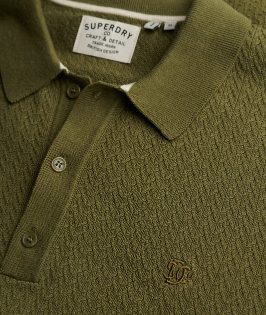 Superdry Knitted Textures S/S Polo
