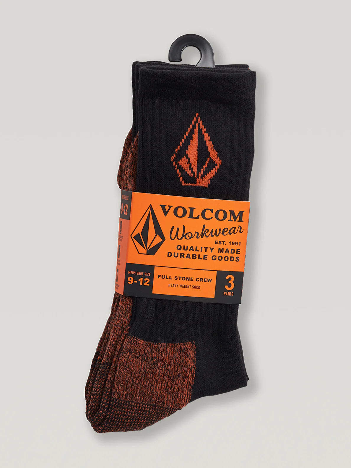 Volcom Workwear Mens Sock - 3 Pack