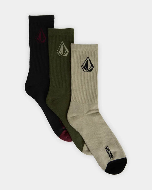 Volcom Full Stone Mix 3pk Socks