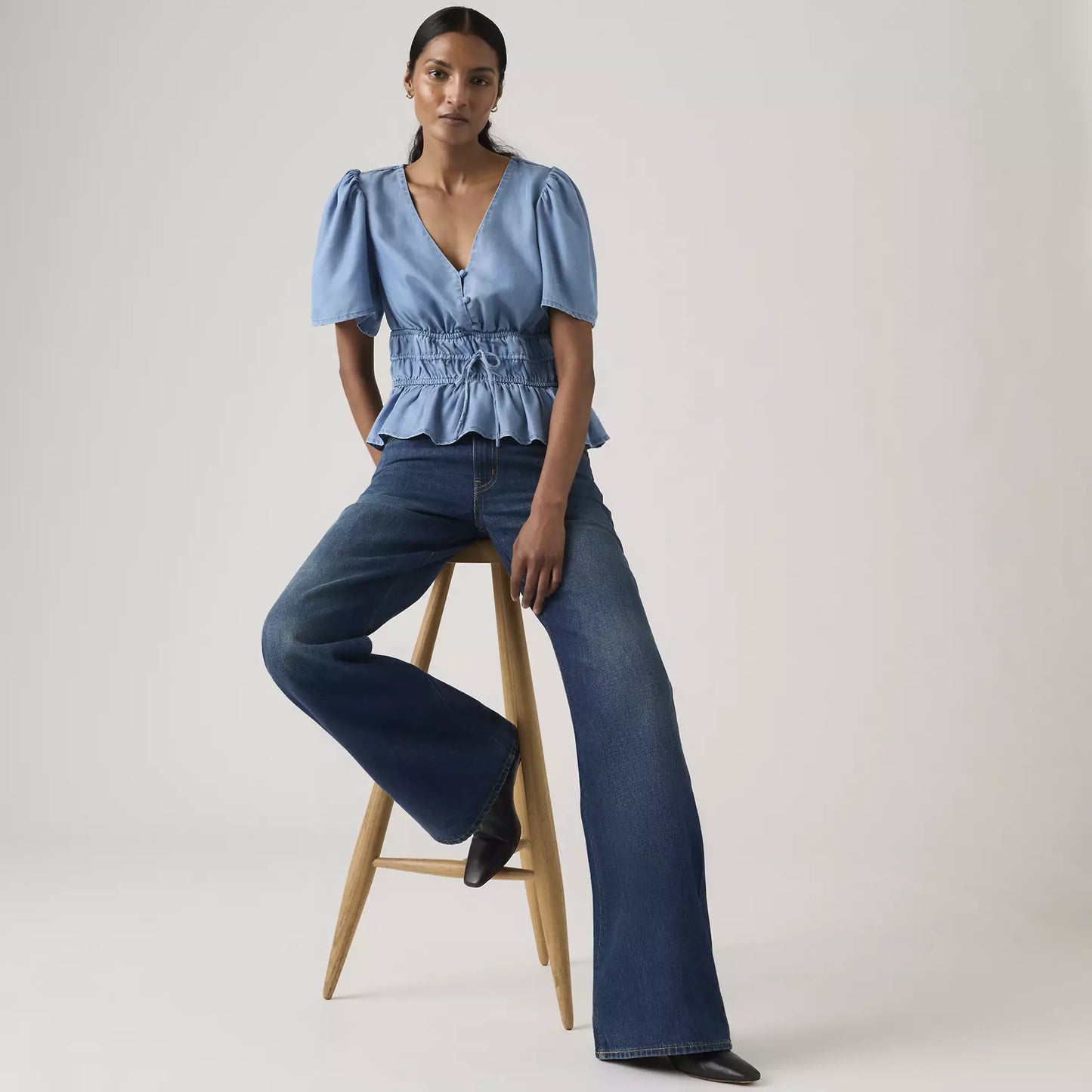 Levis Middy Loose Boot Jeans