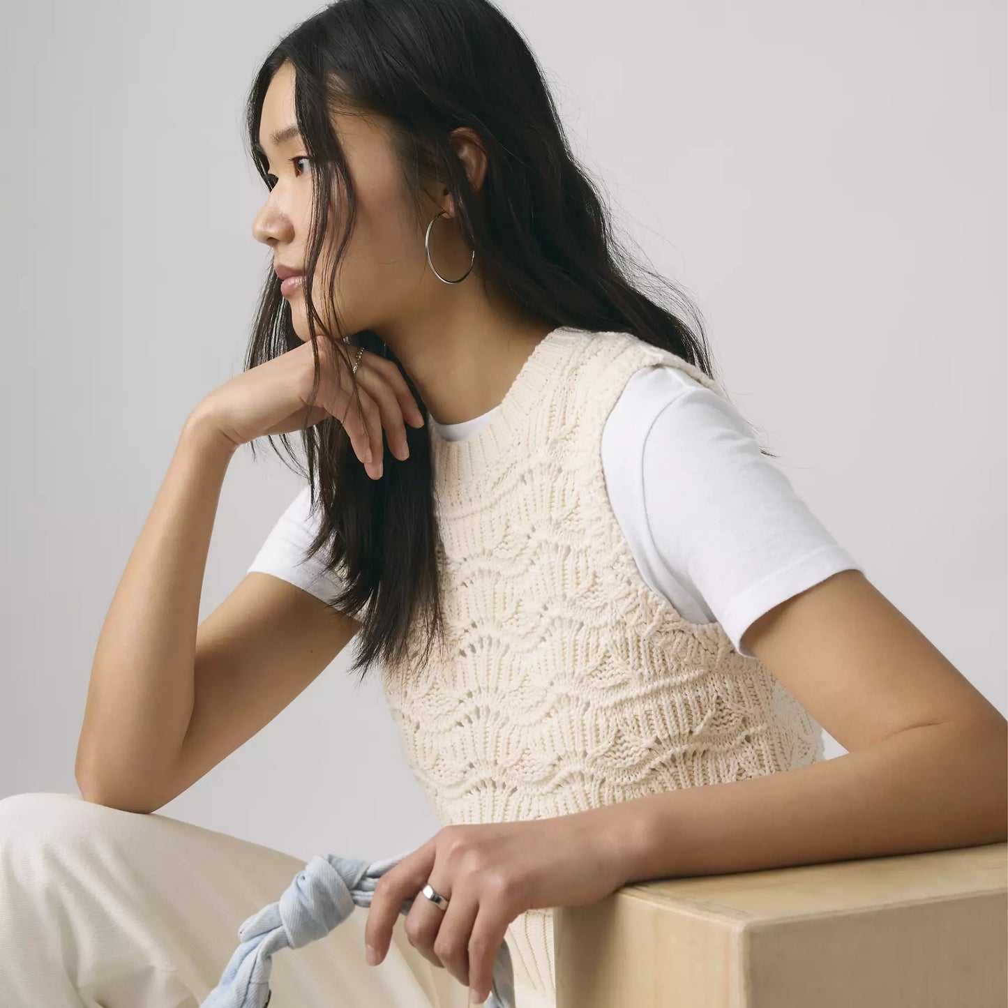 Levis Hope Crochet Tank