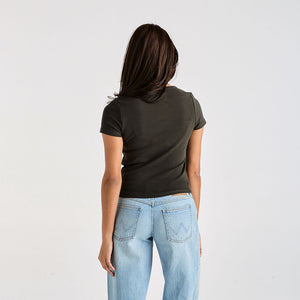 Wrangler Daisy Staple Rib Tee