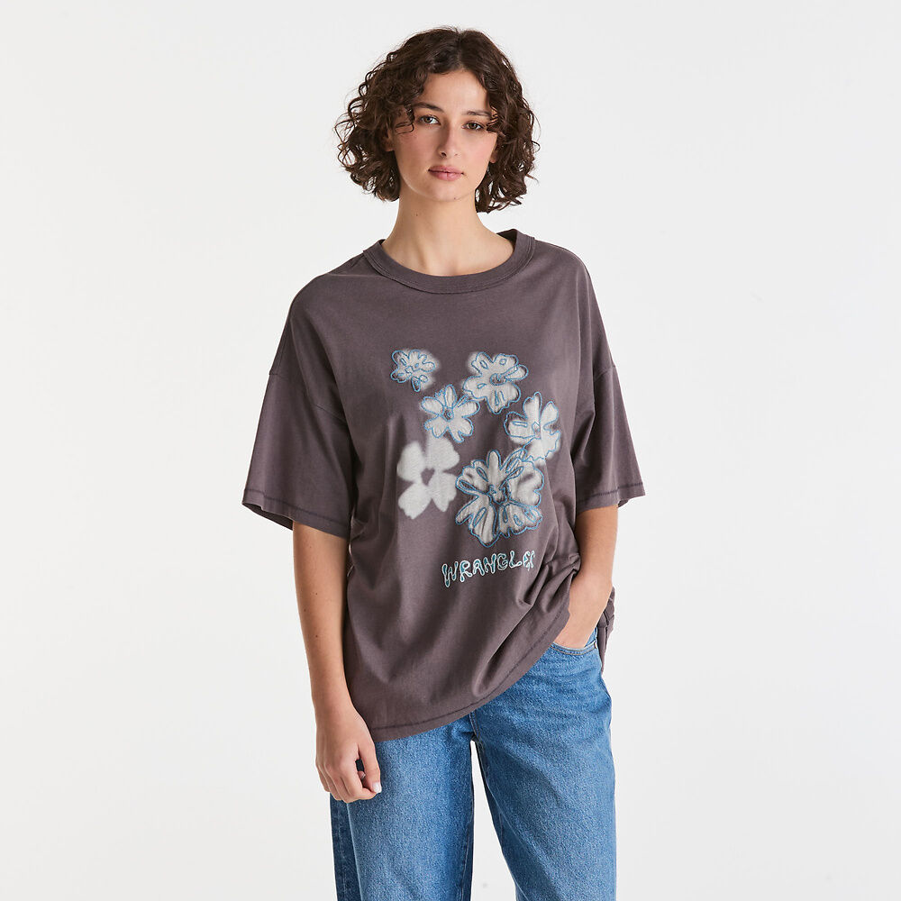 Wrangler Floral Fade Boxy Slouch Tee