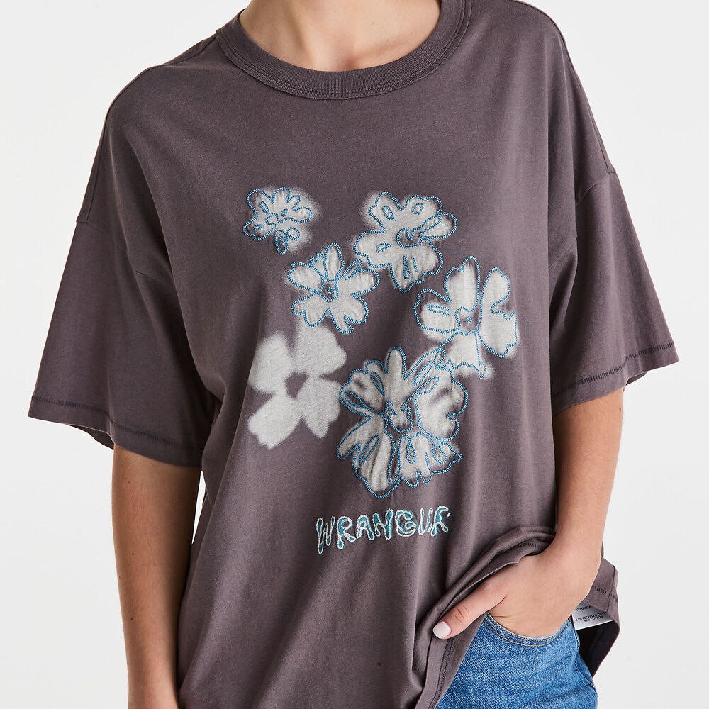 Wrangler Floral Fade Boxy Slouch Tee