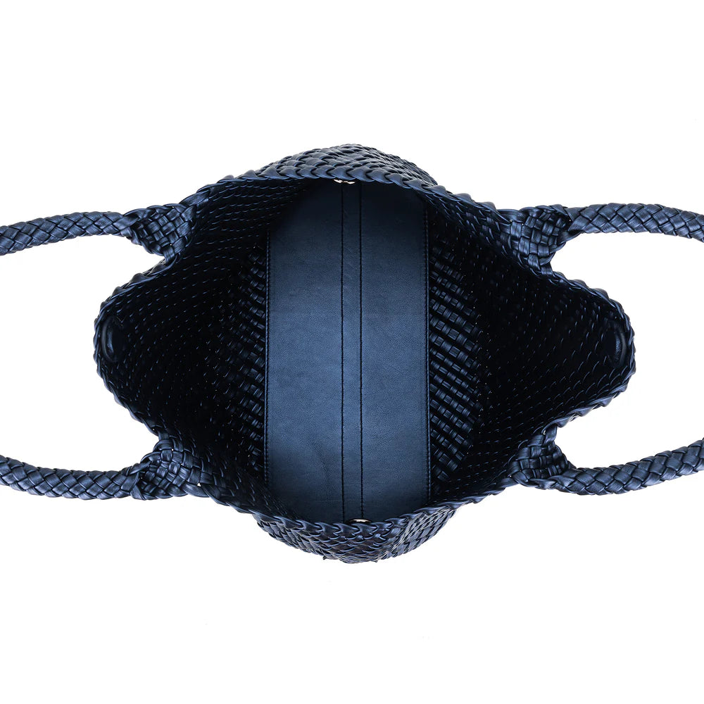 Black Caviar St Moritz 2 Piece Woven Handbag