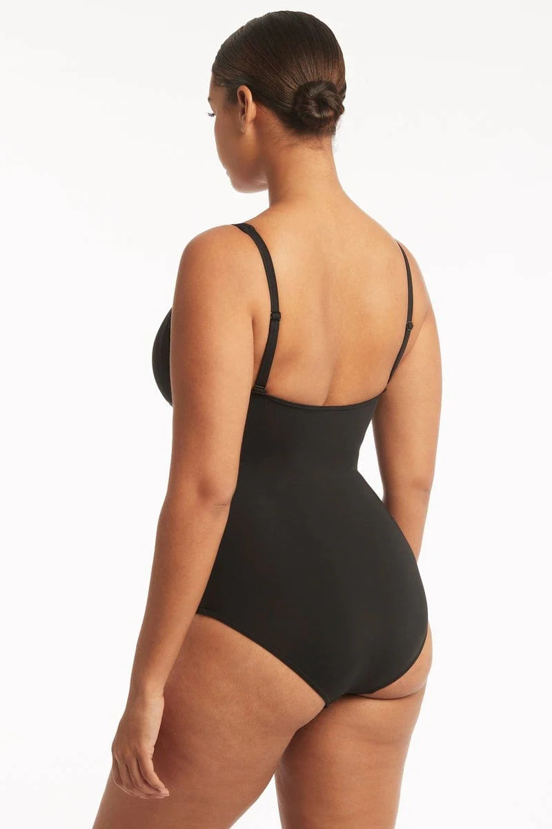 Sea Level Essentials Edit Cross Front One Piece