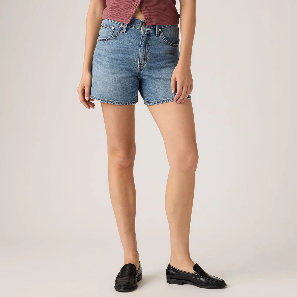 Levis Cinch Mid-Thigh Denim Short