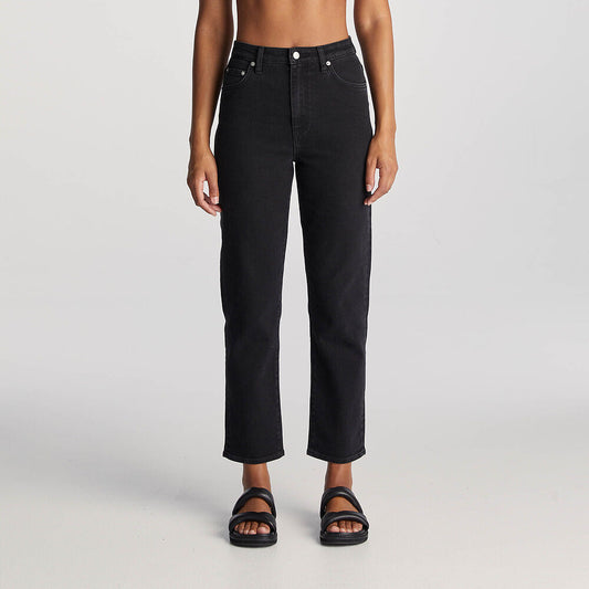 Riders Hi Slim Straight Cropped Jeans