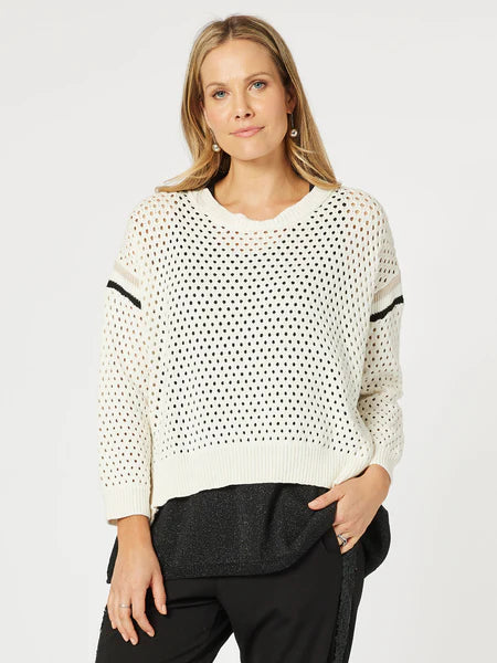 Hammock & Vine Ally Stripe Trim Jumper