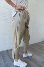 Load image into Gallery viewer, Style Laundry Cotton/Satin Stripe Pant
