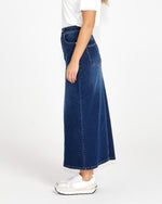 Load image into Gallery viewer, Emerald Denim Maxi Skirt
