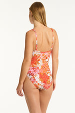 Load image into Gallery viewer, Sea Level Swim Daisyfield Spliced One Piece
