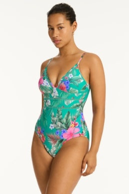 Sea Level Pacifico Spliced Tri One Piece