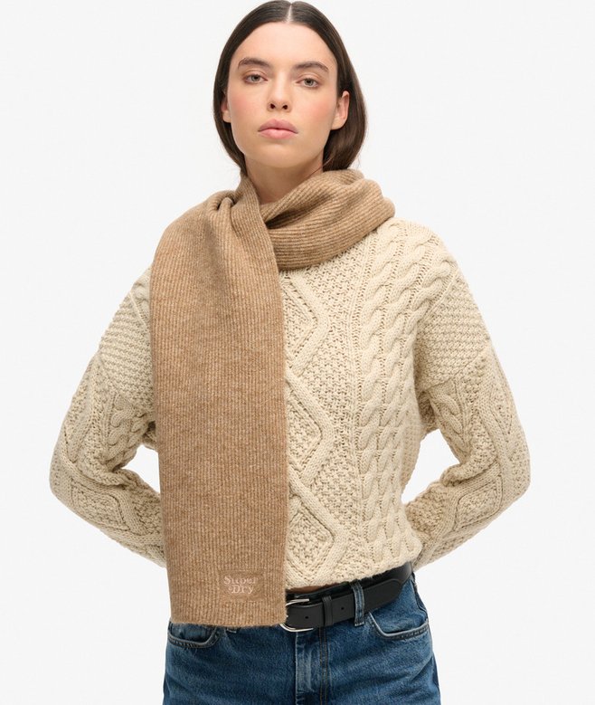 Superdry Soft Rib Knit Scarf