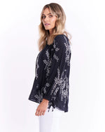 Load image into Gallery viewer, Betty Basics Bohemian Embroidered Cut out Blouse
