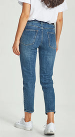 Load image into Gallery viewer, Junkfood Kailey Short Stuff Jeans Dark Blue
