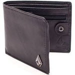 Load image into Gallery viewer, Volcom Single Stone Leather Wallet - Black
